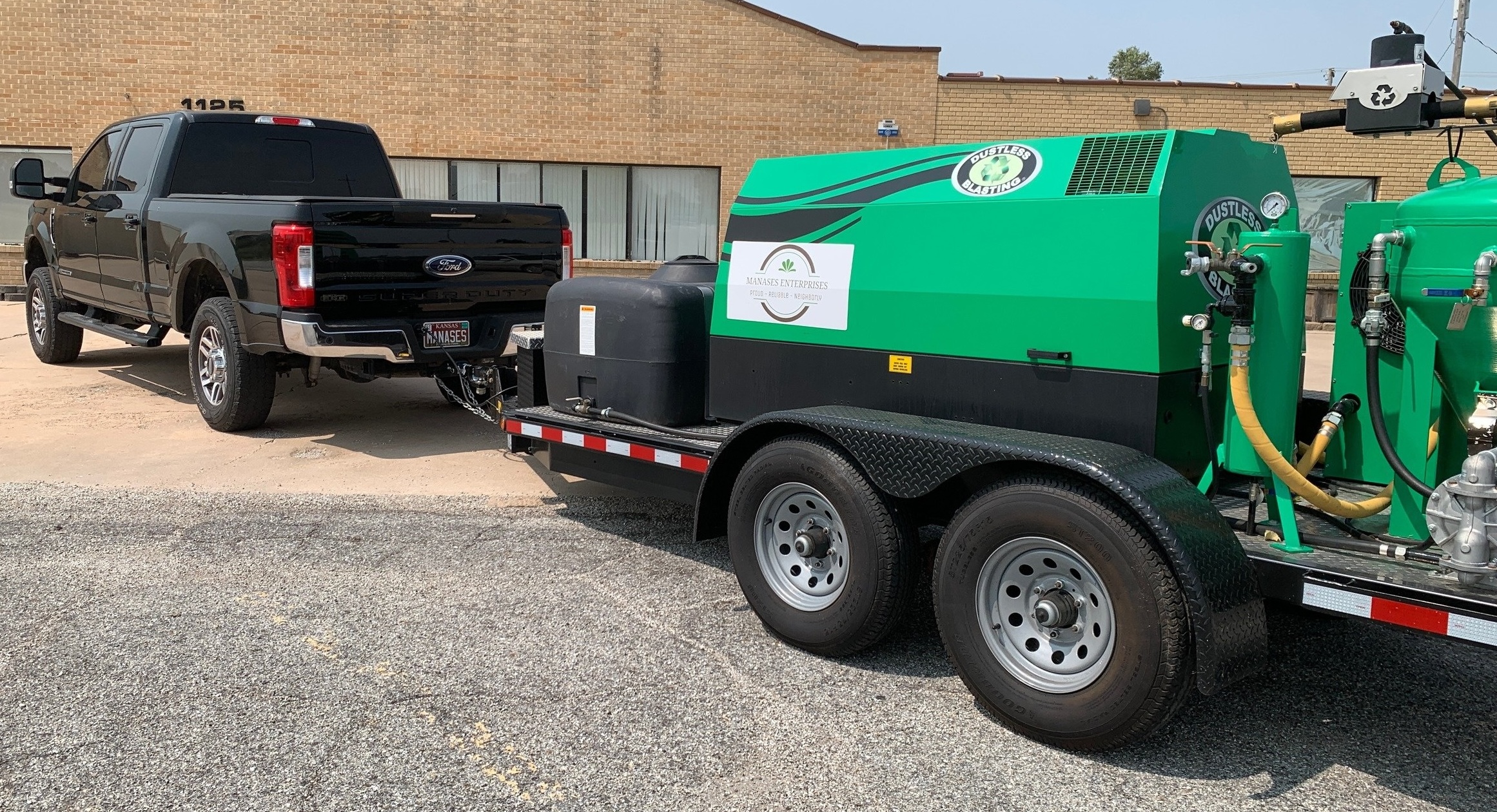 Manases EcoBlast mobile blasting truck and equipment